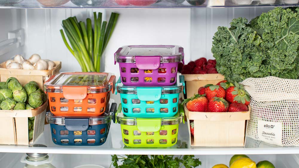 Interior of a refrigerator